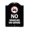 Signmission No Vehicles on Grass Heavy-Gauge Aluminum Architectural Sign, 24" x 18", BW-1824-23552 A-DES-BW-1824-23552 - alternate 1